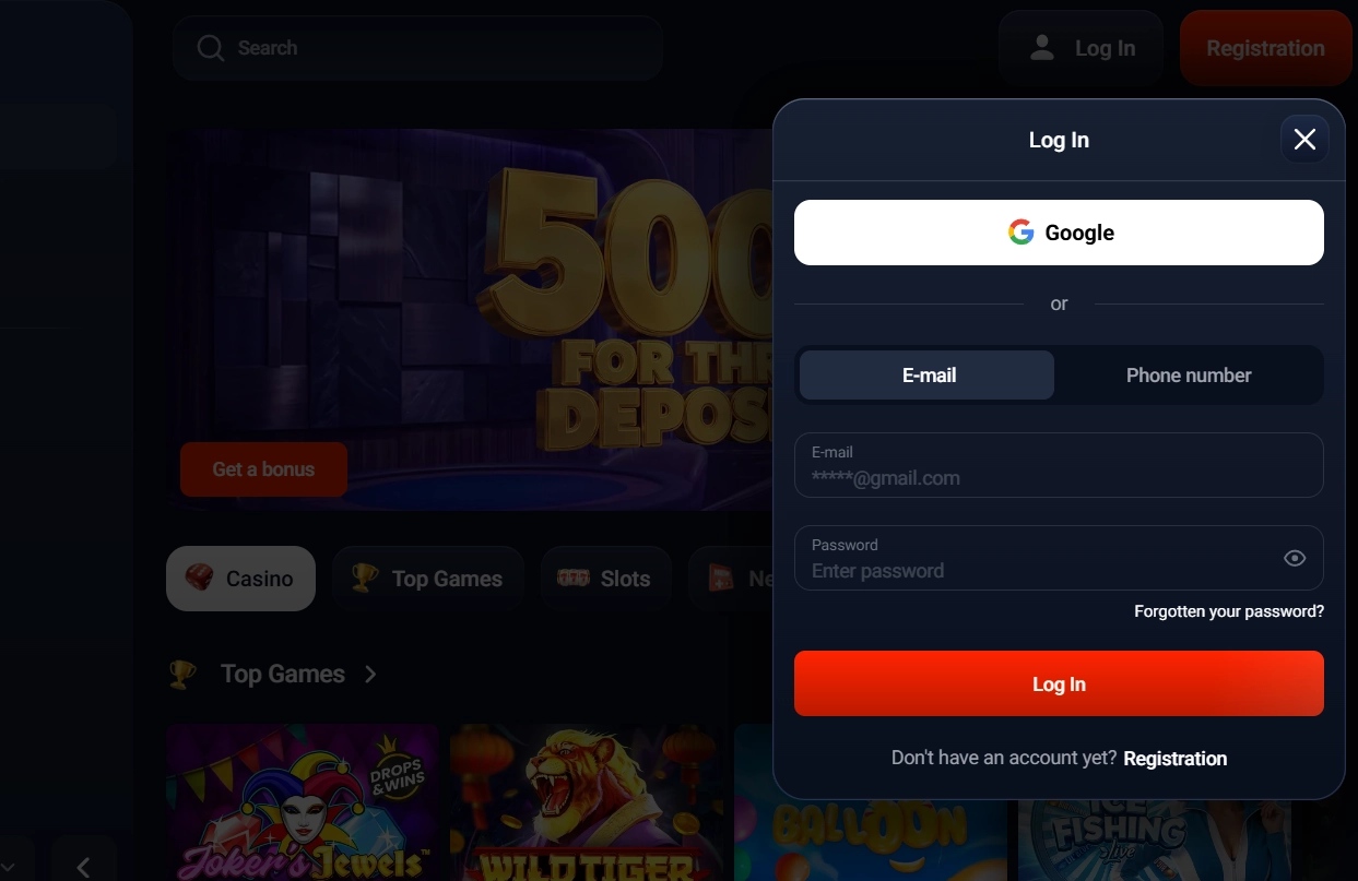 How to complete the TopX login process